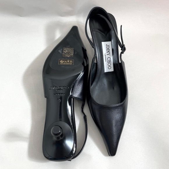 Jimmy Choo Amel 50 Nappa Sling Back Pumps - Picture 10 of 11